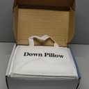 Luxury Canadian White Goose Down Pillow King Size- 1050+ Fill Power, 800 Thread Count Cotton Shell, Soft Down Pillows for Sleeping, Hotel Collection Pillow for Neck Pain Relief (1 Pack, 20"x36")