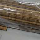 Cordless Bamboo Roman Shades for Windows, Blinds Size (31.5" W 64" H) Colour (Highfield Teak)