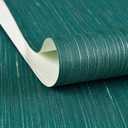Haimin Grasscloth Wallpaper Textured 24in X 393in Fabric Contact Paper Teal Green Wall Paper Textured Linen Wallpaper Peel and Stick Self-Adhesive Teal Thick Vinyl Embossed Film (Green)