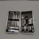 Nail Clippers Set Fingernail and Toenail Clipper Cutters for Men and Women, Professional Manicure Pedicure Grooming Kit, 18 Pieces Stainless Steel Nail Care Tools with PU Leather Travel Case