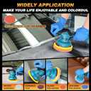 Cordless Car Buffer Polisher Kit, 6-Inch Ultimate Car Polishing Kit with 2x2.0Ah 21V Batteries & 28PCS Attachments, 8-Speed 6000RPM Cordless Buffer Polisher for Car Detailing, Waxer, Scratch Removal