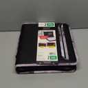 Five Star Zipper Binder, 2 Inch 3-Ring Binder for School, 530 Sheet Capacity, 3 Removable Tabbed File Folders, Black (29036IT8)