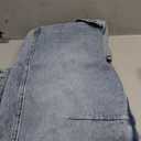 Ladyful Women's Denim Overall Casual Straight Wide Leg Bib Jeans Overall Adjustable Straps Denim Romper Stretch Jumpsuits (Large, Blue)