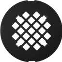 1 Pc Black Snap-in Shower Drain Cover, 4-1/4 Od Snap-in Shower Drains Cover Replacement, Stainless Steel Drain Stopper Bathroom Sink Easy to Install