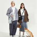 ECOHUB Water Bottle Holder with Strap, Full Coverage Stanley Cup 40/30 oz Tumbler, Insulated Water Bottle Carrier Bag with Back Safety Pocket, Crossbody Sling with Handle for Walking, Patent Pending (purple)