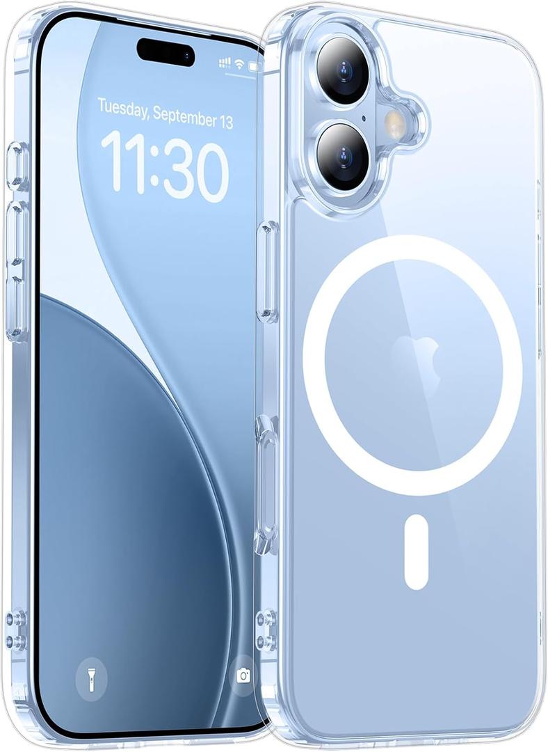 Red2Fire Magnetic for iPhone 17 Case Clear, [Compatible with Magsafe][Anti-Yellowing] Shockproof Slim Phone Case for iPhone 17, Clear
