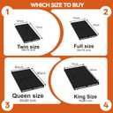 Moisture Resistant Bunkieboards,Queen Size 80x60'' Low Profile Bed Support,Large Double Bed 10mm Bunkie Board,