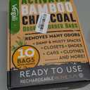Activated Charcoal Odor Absorber for Strong Odors in Car, Closet, Shoe, Basement. 10 Activated Charcoal Bags Odor Absorbers for Home. Bamboo Charcoals Air Purifying Bag Charcoals Deodorizer Eliminator