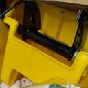 Midoneat Commercial Mop Bucket with Side Press Wringer on Wheels, Including One Commercial Mop, 35 Quart, Yellow