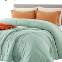 Bedsure Comforter Duvet Insert - Quilted Comforters Queen Size, All Season Duvet, GentleSoft Down Alternative Bedding, with 8 Tabs, Gifts for Women/Men, Sage Green, Queen 88 x 88 Inches