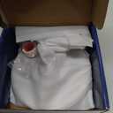 Shower Head - Anti-Clogging Silicone Nozzles - 2.5 GPM Removable Restrictor - Easy to Clean Adjustable Replacement - easy to install with Plumbers Tape - 6 inch - Brushed Nickel Finish