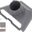 Gen 3 Pipe Adapter, Pole Mount Internet Kit Satellite Standard Dish Bracket Adapter, for V3 Roof Mounting Plate Holder Adapter Accessories (Gray)