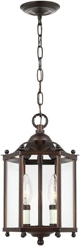 Sea Gull 5231EN-710 Bretton Convertible Pendant to Semi Flush, 3-Light 10.5 Total Watts, Bronze