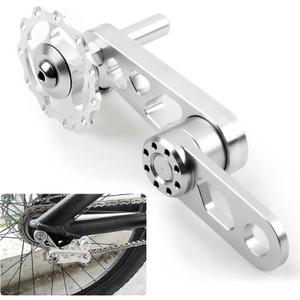 PSLER Bike Single Speed Chain Tensioner, Aluminum Alloy Bicycle Chain Guide with Derailleur Hanger, Foldable Bike Chain Stabilizer Replacement for MTB Road Cycling Accessories