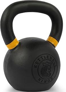 Kettlebell Kings Powder Coated Kettlebell Weights - 9-97 lb Strength Training Kettlebells for Men and Women - Hand Weights Workout Gym Equipment - Weights Set for Home Gym- New 31lb