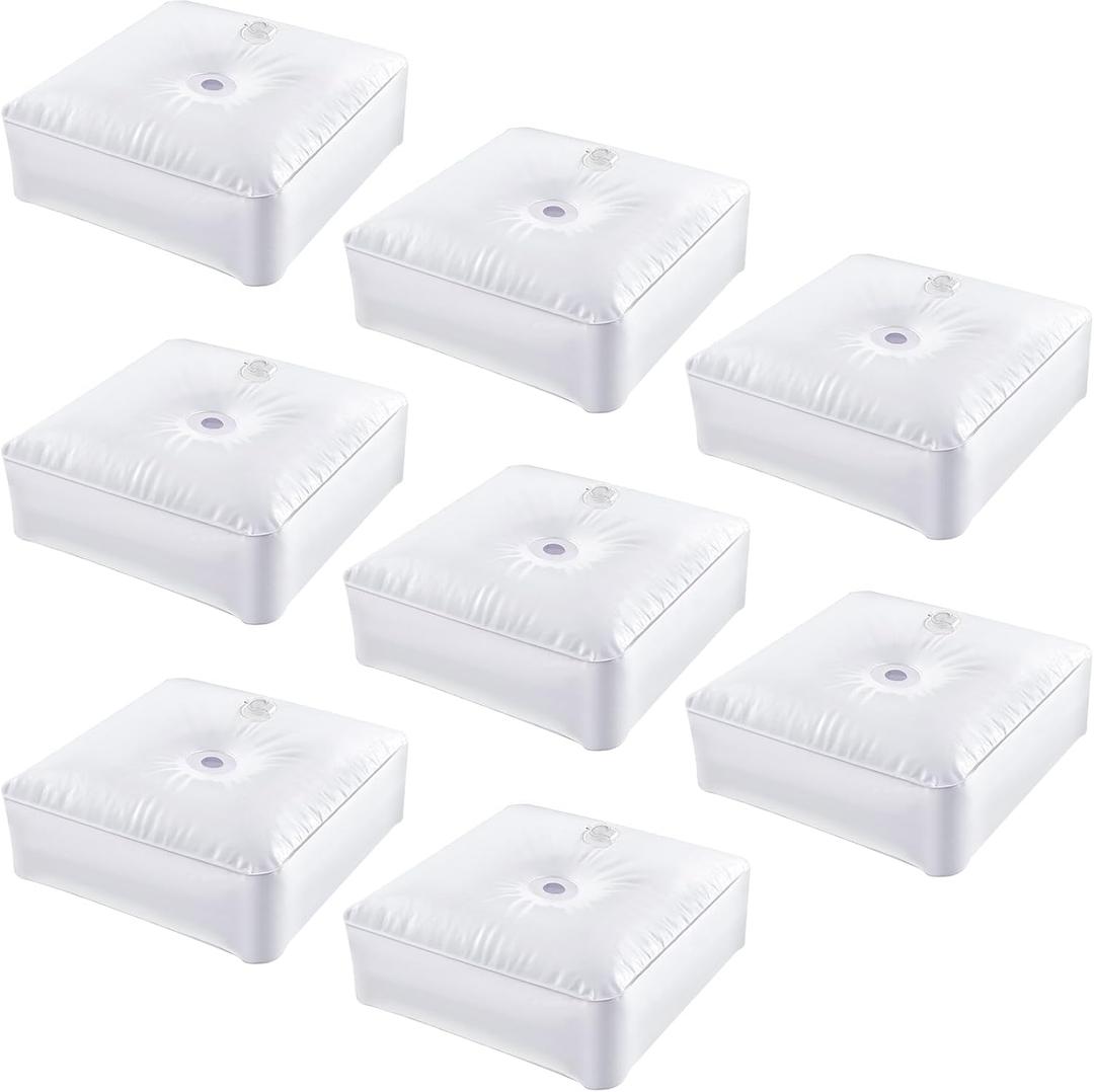 Gueevin 8 Pcs Balloon Arch Stands Base Heavyweight Water Bag for Column Stand and Arch Kit Balloon Stand for Party Wedding Graduation Birthday Decor, White