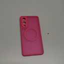 CANSHN Designed for Samsung Galaxy S25 Edge Case (2025) [Full Camera Protection] [Compatible with Magsafe] Translucent Matte Back Protective Phone Cover, Hot Pink