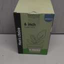 6 Inch Indoor Planter Pots with Drainage Hole and Tray Saucer,Flower Pots for Indoor Outdoor Garden Plants and Flowers, Multicolor, 4 Packs (Black)