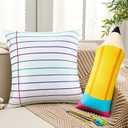 HunnmingRe 2 Pcs 18 x 18 in Pencil Notebook Throw Pillow Decoration
Classroom Decorative, Pencil Notebook Theme Pillow for Classroom Reading Corner Bedroom Living Room Couch Decoration