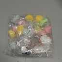 28 Pcs Mochi Squishies Toys Filled Hearts for Easter Egg Hunt Basket Stuffer, Mochi Squeezes Toys for Boys Girls Easter Party Favors Goodie Bag