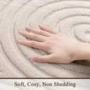 SHACOS Soft Cozy Fluffy Arch Pattern High Low Pile Area Rugs 10'x14' Large Non Slip Washable Modern Geometric Rug Scandinavian Minimalist Carpet for Living Room Bedroom Dining Room, Beige