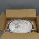 VORRINGARD Enameled Cast Iron Sourdough Bread Oven, Dutch Oven, Loaf Cast Iron Bread Pan for Homemade Bread Baking, Meatloaf Pan with Lid, 5QT, White