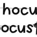 HOUSE OF PARTY Hocus Pocus Banner - Hocus Pocus Birthday Party Decorations - Witch Cat Party Decorations - Hocus Pocus Wall Decor - Halloween Party Decoration Supplies, Pack Of 4
