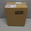 Set of 2 Glass Carafe with Lids, 1 Liter Water Pitcher Carafe for Mimosa Bar, Brunch, Cold Water, Beverage, Wine, Iced Tea, Lemonade - 2 Wooden Chalkboard Tags Included