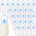 30 Pcs Baby Shower Favors Party Bottle Chug Game Mini Bottles Gift Sets for Gender Reveal Birthday Party Supplies Gift (Blue)