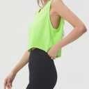 sissycos Women's Workout Racerback Tank Tops Loose Fit Sleeveless Athletic Shirts (Green, XL)