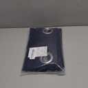 NICETOWN Sheer Curtains for Living - Long Voile Window Drapes Panels 84" for Patio/Boy Room/Master Bedroom/Sliding Door (54" W, Dark Blue, Set of 2)