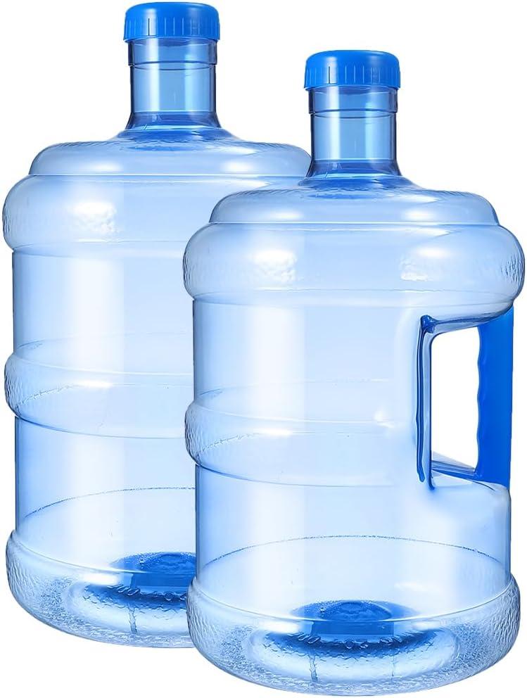 5L Water Bottle, 1.32 Gallon Water Jug Portable Water Containers with Handle Camping Water Storage Bucket Reusable Water Kettle Water Tank for Camping Outdoor 2pcs