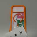 seacosmo for iPhone 17 Pro Max Case, Full Body Bumper with Built-in Tempered Glass Privacy Screen and Camera Lens Protector, Compatible with MagSafe, Shockproof 17 Pro Max Phone Case, 6.9", Orange