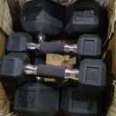 CAP Barbell CAP 50 lbs Coated Dumbbell Set with Comfort handles, 5LBx2, 20lbx2