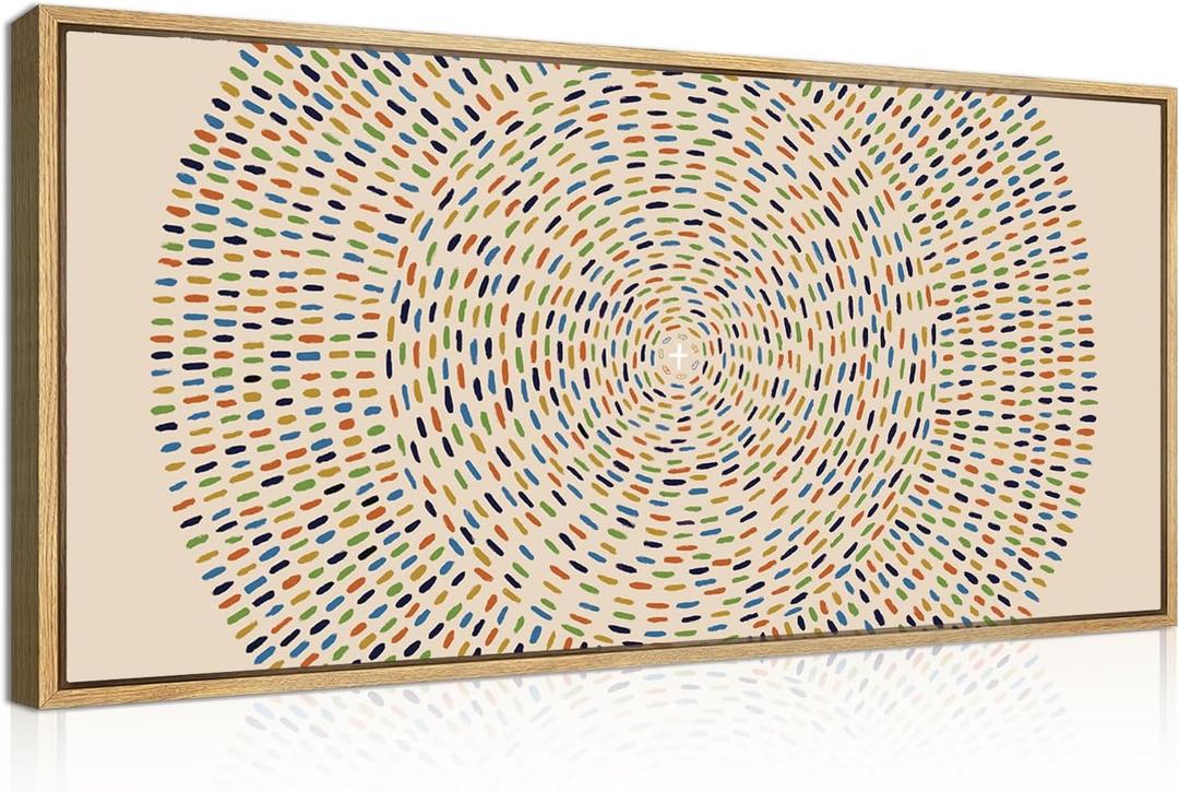 Anyzal Large Jesus Wall Art Framed, Jesus Feeds the 5000 Wall Art, Modern Christian Art Prints, Religious Easter Artwork, Abstract Bible Painting Christian Faith for Home Living Room Bedroom 20"x40"