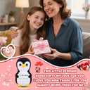 JoycuFF Easter Basket Stuffers Gifts for Mom, Handmade Crochet Mini Penguin Gifts for Mom, Birthday Gift for Mama Mother, Funny