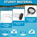 2 Pcs Pool Hoses for Above Ground Pools 1 1/2 Inch Diameter 59" Long Pool Pump Hose Replacement Filter Pump Hose Accessories
