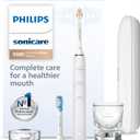 Philips Sonicare DiamondClean Smart 9300 Electric Toothbrush - Sonic Toothbrush with App, Pressure Sensor, 12 Brushing Settings, Replacement Reminder, Travel Case, White, Model HX9903/05