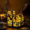 Rossesay 12 Pcs Western Cowboy Centerpieces for Table 3 Size Wild West Cowboy Paper Lantern Boxes Table Ideas Decorations for Western Cowgirl Rodeo Themed Party Decor Birthday Supplies Decorations
