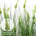 12 Pcs Fake Tall Onion Grass 27'' Artificial Grass Plant UV Resistant Greenery Shrubs Bushes Green Faux Wheat Grass for Garden Home Porch Window Office Indoor Outdoor Decorations
