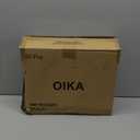 OIKA Hangers - 50 Pack Rose Gold Hooks, Non Slip Space Saving Plastic Suit Hangers, Heavy Duty, Rounded, for Sweaters, Coats, Jackets, Pants, Shirts, Dresses - Grey (grey-17.7inch, Gray)