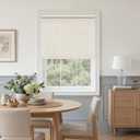 Natural Linen Cordless Roller Shades Light Filtering Blinds 40" W x 72" H