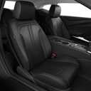 for Chevy Camaro 2016-2024 Seat Covers Full Set, Custom Fit 6th Gen Camaro LT LS RS SS ZL Coupe, Premium Faux Leather Waterproof Car Protector Cushion(Black)
