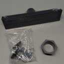 Shower Drain, 12 Inch Black Linear Shower Drain with Removable Tile Insert Grate, 2 in 1 Bathroom Modern 304 Stainless Steel Matte Black Shower Floor Drain with Adjustable Feet,Hair Filter