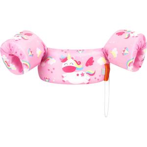HeySplash Swim Vest for Kids, Toddler Pool Floaties, Children Swimming Vest with Adjustable Strap, Swim Jacket Water Wing Arm Float, Puddle Sea Beach Boat Jumper Boy Girl Baby (C Pink Unicorn)