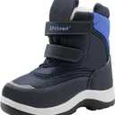 Apakowa Kid's Boys Girls Winter Snow Boots (Toddler/Little Kid) (12 Little Kid, Blue 2)