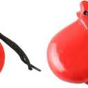2Pcs Traditional Castanet Wood Spanish Castanets Flamenco Dance Castanets with String Hand Clapper Orff Music Instrument
