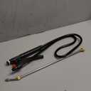 Enhon Pump Action Pressure Sprayer Wand, Retractable 29" Stainless Steel Replacement Sprayer Wand with PVC Replacement Hose & Shut off Valve (16.54 In)