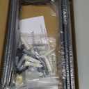 6-Pack Heavy Duty 10-Inch Black Shelf Brackets, L Shelf Bracket 10 Inch for Floating Shelves, 1/5-Inch Thick