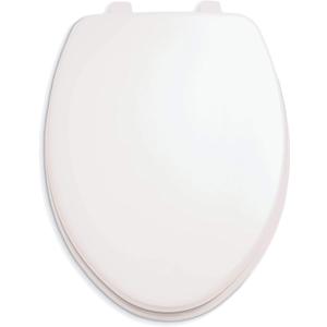 American Standard 5311012.020 Laurel Elongated Wood Toilet Seat with Cover, White
